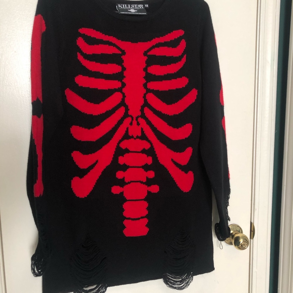 KILLSTAR SKELETON KNIT SWEATER